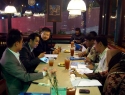 Discussion over dinner